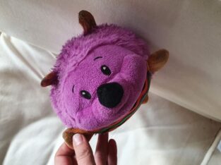 Purple hedgehog dog toy